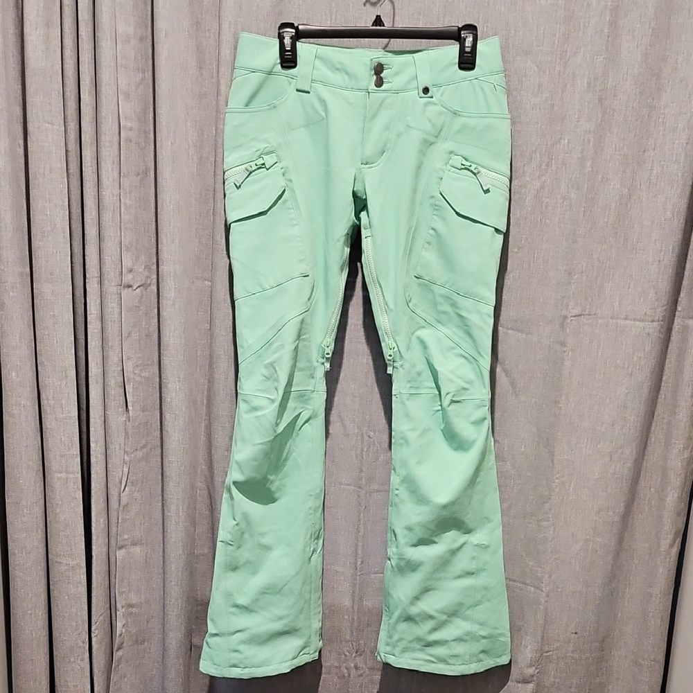 Burton Dry Ride Mountain Dew Collection Mint Green Snowboard Pants
